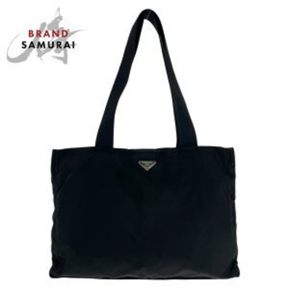 Prada Bag black Tessuto tote triangular Nylon Shoulder - Picture 1 of 9